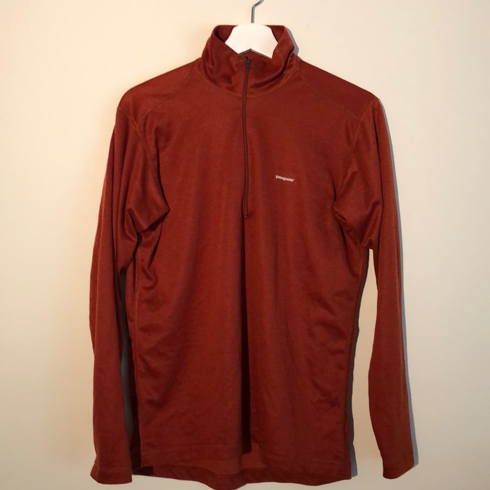 Patagonia Capilene Zip Neck Orange size M
